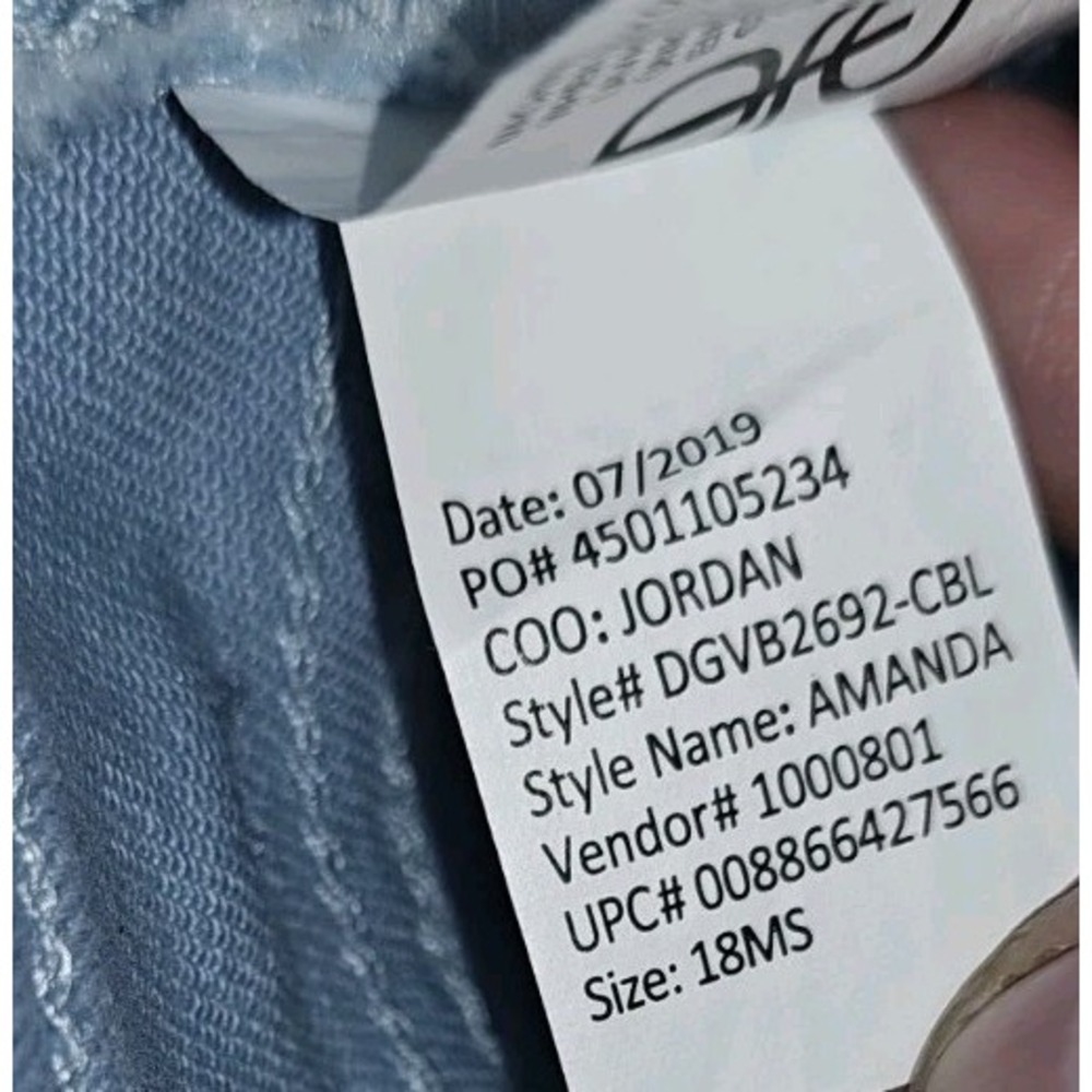 Gloria Vanderbilt Amanda Jeans Womens 18 Short Light Blue Tapered Leg Classic... - Picture 10 of 16